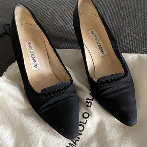 Manolo silk and satin heels